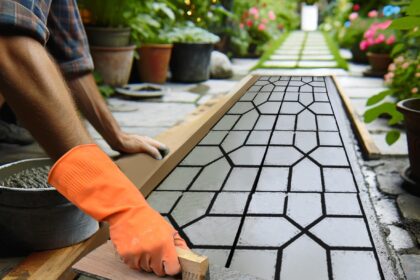 Pack Concrete Mold Pavers for Outside Walkway